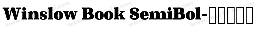 Winslow Book SemiBol字体转换